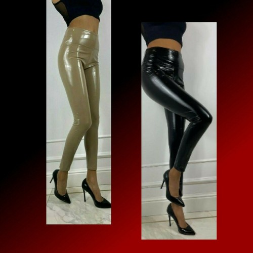 Damen leder leggings sale - pu,