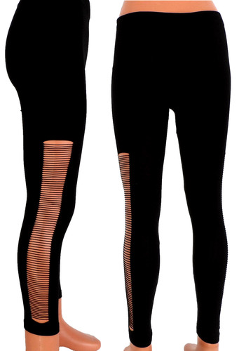 Leggings hose schwarz risse - leggings,