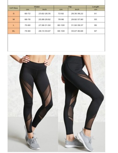 Damen leggings push mesh - leggings,